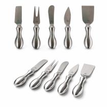 Pegador Espátulas De Queijo Frios Frutas 5 Peças Utensílios Inox Resistente Mesa De Antepastos Fundue