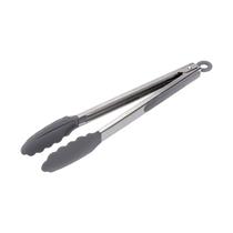 Pegador Inox C/ Ponta Em Silicone Cinza 30cm
