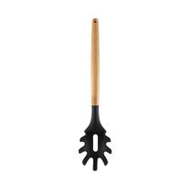 Pegador Massa Bambu com Silicone Preto - YOI Pegador Massa Bambu com Silicone Preto - YOI