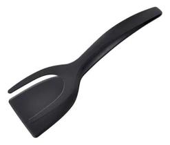 Pegador Multiuso Espátula Pinça 31cm Cozinha Preto