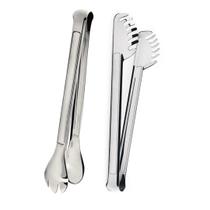 Pegador Pinça 100% Inox Grande Para Salada Carne Massa Salgado Buffet Restaurante