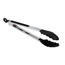 Pegador Pinça de Silicone Churrasco Carne Cozinha 29 cm - Zein