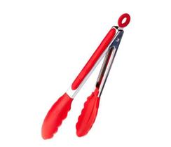 Pegador Silicone Churrasco Salada Cozinha Pinça Culinária 23 cm Pegador Silicone Churrasco Salada Cozinha Pinça Culinária 23 cm
