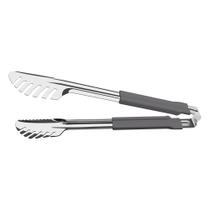 Pegador Tramontina Utilitá em Aço Inox com Cabo Emborrachado Cinza 28 cm Pegador Tramontina Utilitá em Aço Inox com Cabo Emborrachado Cinza 28 cm