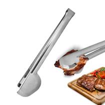 Pegador Universal Inox Pinça Carne Saladas Massa Pão