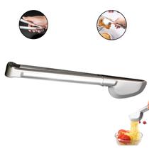 Pegador Universal Longo Aço Inox Multiuso Buffet Salada 28cm