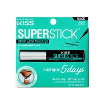 Pegamento para pestañas KISS Super Stick de 5 días de duración extendida 4.8g Negro