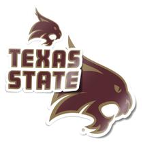 Pegatina de Cactus del Desierto Universidad Estatal de Texas Texas State Bobcats Pegatina de Cactus del Desierto Universidad Estatal de Texas Texas State Bobcats