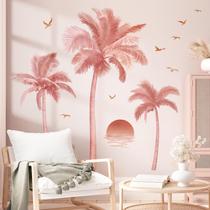 Pegatinas de Pared wondever Árbol de Palma Boho Tropical Atardecer Pegatinas de Pared wondever Árbol de Palma Boho Tropical Atardecer