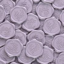 Pegatinas de Sello de Cera UNIQOOO Eucalipto para Invitaciones de Boda x50