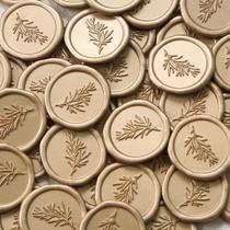 Pegatinas de Sello de Cera UNIQOOO Romero para Bodas 100 Piezas Doradas Pegatinas de Sello de Cera UNIQOOO Romero para Bodas 100 Piezas Doradas