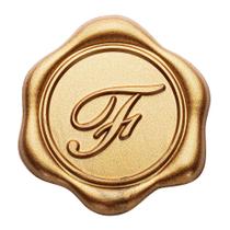 Pegatinas de Sello de Cera Yoption Inicial F Paquete de 50 en Bronce Dorado 3 cm Pegatinas de Sello de Cera Yoption Inicial F Paquete de 50 en Bronce Dorado 3 cm