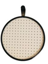Pegboard Alca Curta Preto Couro Preto- Fundo Branco 40 Cm