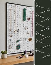 Pegboard Chapa Eucatex Perfurado Painel 61x69 Ganchos 12 Pegboard Chapa Eucatex Perfurado Painel 61x69 Ganchos 12