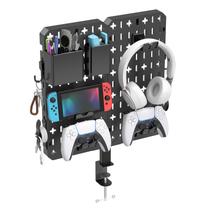 Pegboard de mesa Clamp-on KDD 7 em 1 com suporte de telefone e armazenamento