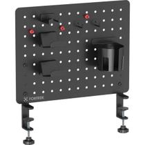 Pegboard Gamer Painel Organizador Fortrek Grid Space 42x48 Preto F002