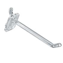 Pegboard Hooks Azar Displays 800004-C Clear, pacote com 50