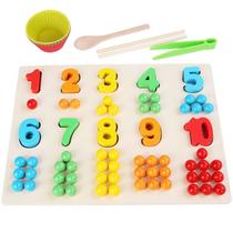 Pegboard Toy Wooden Number Early Learning Color Matching