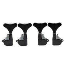 Pegs de afinação para guitarra baixo Musiclily 2+2 Sealed 2R2L Black