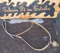 Peiteira crioulo em couro de búfalo