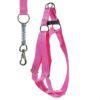 Peitoral Americano Nylon 30mm c/ Amortecedor 70cm Rosa 54001