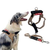 Peitoral Anti-puxão com Guia - Tamanho M Canadá K9