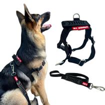 Peitoral anti-puxão G com Guia para Cachorro - Canadá K9
