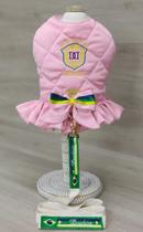 Peitoral Brasil Rosa Fêmea para cachorro Tamanho:G Peitoral Brasil Rosa Fêmea para cachorro Tamanho:G