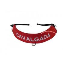 Peitoral Cavalgada Vermelho Bordado Branco Peitoral Cavalgada Vermelho Bordado Branco