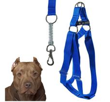 Peitoral Coleira Ajustável Com Guia Para Cães Porte Grande Peitoral Coleira Ajustável Com Guia Para Cães Porte Grande