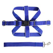 Peitoral Coleira Com Guia Resistente Para Cachorros de Grande Porte