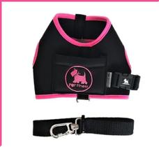 Peitoral Coleira Guia Pet Cachorro Colete Neoprene 1 Até 2kg