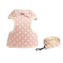 Peitoral com guia estampado para pets em poliester