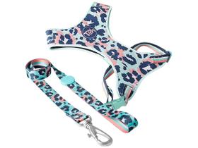 Peitoral com Guia Toh Neoprene Savana para Cães - Tamanho M Peitoral com Guia Toh Neoprene Savana para Cães - Tamanho M