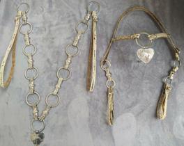 Peitoral Couro Crú Cabeçada Argolas Inox Cavalo Bombinha