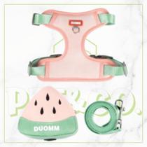 Peitoral e Guia com Mochila Impermeável Coleira para Cachorros M e G