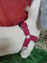 Peitoral G americana em sarja pink dublado 100% algodão costurada e reforçada