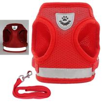 Peitoral Guia Cachorro Cao Gato Pet Colete Faixa Refletiva Coleira Animal de Estimaçao Conforto Lazer Resistente Passeio Segurança Peitoral Guia Cachorro Cao Gato Pet Colete Faixa Refletiva Coleira Animal de Estimaçao Conforto Lazer Resistente Passeio Segurança