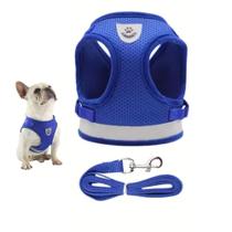 Peitoral Guia Cao Cachorro Gato Pet Colete Faixa Refletiva Coleira Animal de Estamaçao Segurança Conforto Passeio Caminhada