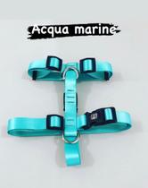 Peitoral h + guia (acquamarine) - tamanho p Peitoral h + guia (acquamarine) - tamanho p