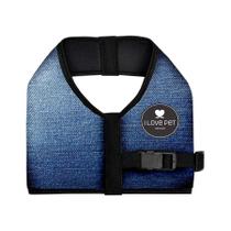 Peitoral I Love Pet Design para Cães Jean - Tamanho 3 Peitoral I Love Pet Design para Cães Jean - Tamanho 3
