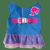 Peitoral Jeans Barbie para cachorro