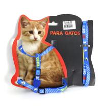 Peitoral Para Gatos Ajustável Luxo Grande 90cm LD Pet