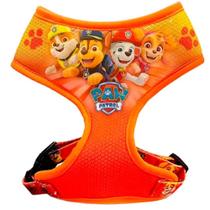 Peitoral Paw Patrol Laranja para Pets Tamanho P - 70827 - CHALESCO