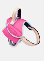 Peitoral Safe com Mini Bolso Color Block Rosa