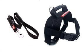 Peitoral Tático Com Guia Para Cães - Canadá K9 - Preto - G