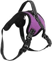 Peitoral tipo Air Pull para cachorro tamanho M roxo Mimo PP325