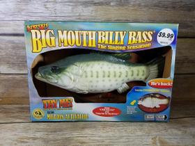Peixe animatrônico OOTB Big Mouth Billy Bass 23 cm cantando