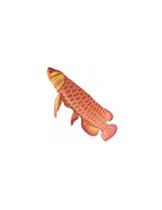 Peixe Carpa De Pelúcia Real Laranja 59 Cm Antialérgico