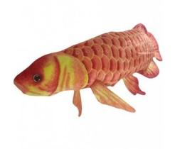 Peixe Carpa de Pelúcia Realista Laranja 59 cm Antialérgica